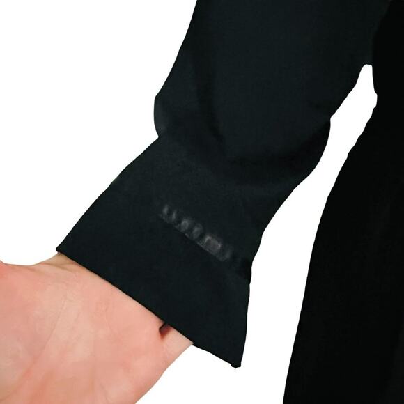 In Bloom Black Robe Dressing  Thigh Length Tie Belt Womens S/M - Picture 2 of 7